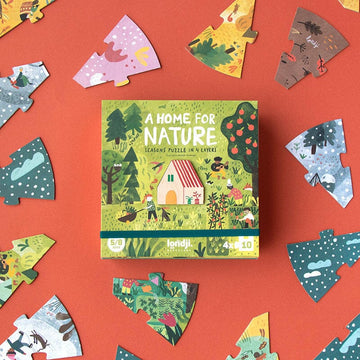 Puzzle - Ein Zuhause für die Natur - 40 Teile - Londji